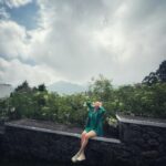 Manvita Kamath Instagram - Exploring the incredible trails of Kodai with my awesome group! 🐾🌳 We're having a blast and the best part is, it's pet-friendly #KodaiAdventures #PetFriendlyExploration @greattrailsbygrt . . Wearing @laxmikrishnaofficial 🍀