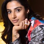 Meenakshi Chaudhary Instagram - Suit up 🪄🪄 Styled by - @riechamallick Outfit by - @geethikakanumilli Jewellery by - @parishrijewellery Shot by - @jimmynomula Hair by- @chinnisrinu_stylist Make up by- @chadarasapallivamsikrishna