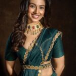 Meenakshi Chaudhary Instagram - 🌪️🌪️ Styled by - @riechamallick Outfit by - @anjanabohra_official Jewellery - @karnikajewelshyd Shot by - @jimmynomula Hair by - @chinnisrinu_stylist Makeup by - @chadarasapallivamsikrishna