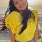 Meghana Gaonkar Instagram - Thank you for your wishes & all the love, I will always remain humble & grateful!🙏🏻💜 Marine Drive Mumbai