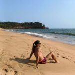 Meghna Naidu Instagram - Date Day by the Beach with Mr. Husbandji ⛱️ @elitetennisdubai #goadiaries #goaindia #husbandandwife #couplelove #couplegoals #homesweethome Goa, Candolim Beach