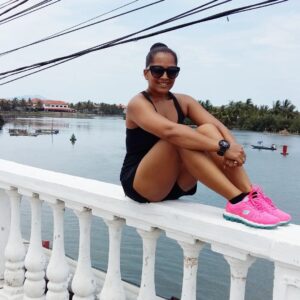 Meghna Naidu Instagram - While my friends wear expensive clothes and shoes on their holidays, I am most comfortable in my shorts and tees 🙃 

#photooftheday 
#shortsandtee 
#thankful 
#grateful