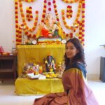 Meghna Naidu Instagram - Ganpati Bappa Morya 🙏 #ganpatibappamorya #ganpatibappa #indianfestival #blessedandgrateful #indianme #saree #sareelovers #meghnanaidu Mumbai, Maharashtra