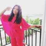 Meghna Naidu Instagram - When In doubt wear RED or PINK !!! Whatever colour you see 🤣 #workhardplayhard #meghnanaidu #worklife #eventready #redismycolor #RED #nepal #indianme #instafun