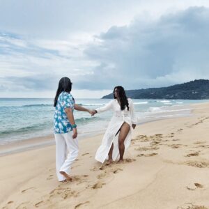 Meghna Naidu Instagram - Find a partner who gives you memories you will never ever forget !!! 

#husbandandwife 
#husbandisthebest 
#thankyouuniverse 
#karonbeachphuket 
#couplewhotravel 
#couplesgoals 
#couplelikethis 
#meghnanaidu