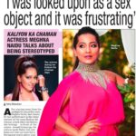 Meghna Naidu Instagram - No Gol Gol... This time it is Seedha Bol !!! Thank you @neha_maheshwri3 #bombaytimes #innewstoday #actorslife #meghnanaidu Mumbai, Maharashtra