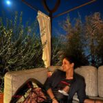 Nadhiya Instagram - Never miss a full moon sighting 🌕🥰 #fullmoon #rome #rooftop
