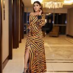 Naira Shah Instagram - Tigress🐯 @siimawards 2k23 Pic credits @anoop.devaraj Outfit @sunnypariani7 @house_of_zen_official Mua. @amnaasif_makeupartist @sonam_makeupartist21 Dubai, United Arab Emirates
