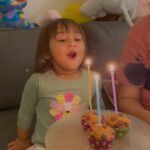 Nakul Instagram - Happiest birthday to our wonderful, fiercely independent, ever loving Akira ! 🌈🌸 Three years with you, you have made us in to better humans and parents and brought in sides in Mumma & Pappa that we never knew existed. We are always grateful that you were born to us my love ! Happy happy three ! 😘😘😘 That was the banana chocolate chip muffin she wanted ! 💖 #myakira #ourdaughter #birthday #threeyearsold