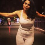 Nandini Rai Instagram - Late night Blurry lights Deep mind #night #light #nightout #mindset #nandinirai