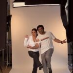 Neelam Kothari Instagram – Always fun shooting with my hubby.. @samirsoni123 ❤️ 😂 keeps me entertained! Something new and exciting coming soon!!
#adshoot #funshoot 

.