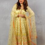 Neelam Kothari Instagram - Summer vibes 💛⭐️ . Outfit: @gopivaiddesigns Photograper: @devansh5 . . . . #summervibes #indianwear