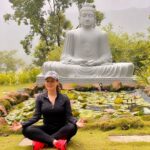 Neelam Kothari Instagram - Bliss, peace and harmony. Everyone needs to switch off from the world every once in a while. You need to connect with yourself and be with nature…@atmantan is heaven on earth it’s just what I was looking for and needed. . PS. How can you come here and not click a picture with this beautiful sitting Buddha as a backdrop . #internationalyogaday #worldyogaday #wellnessretreat #detox #wellbeing #green #clean Atmantan
