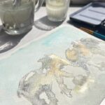 Neeraja Kona Instagram - Adding glitter to Hazel Soans African water colors