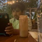 Neeraja Kona Instagram - Fullll love happened off on this one today! Just an appreciation post of my kutti fellow! He came with mommy to the cafe today…. I had coffee and he had a milkshake….I worked on my script and he did his homework and played on his iPad :) Just 🤗❤️ Autumn Leaf Café