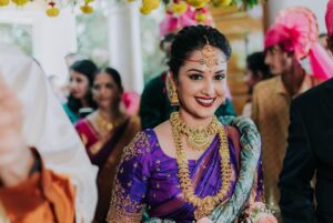Neetha Ashok Instagram - Blessings 🥰

Bride & groom’s Costume designed, conceptualised & styled by @arulaa_by_rashmianooprao 
Mua by @piya.artistry 
Brides and grooms jewellery by @beadedtreasuresjewelry 
Pc @pixel_stream 
Bridal mehendi by @mehendistoriesbykiran 
Nails by @flamingonailsindia 

#married #justmarried #happytears #tearsworthymoment #bridesofbangalore #brides #southindianbrides #southindianweddings #indianwedding #indianbride #southindianjewellery #wedding #bridalmakeup #bridesofindia #southfashionstyle #silksaree #kanchipuramsaree #bridesofhydrabad #bridaljewellery #templejewellery #weddingphotography #sareelove #bridal #southindianfashion #bridalwear #makeup