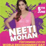 Neeti Mohan Instagram - This #WorldEnvironmentDay it’s time to Kick the Plastic! Let’s Protect our planet 🌏 Join me as I take center stage to perform for the cause and show solidarity to fellow environment enthusiasts 5th June 6pm, Carter Road Mumbai. Be there!!! Let’s save Mother Earth and Tik-Tik plastic from our lives 🙏🏼 @bhamlafoundation @g20org #TikTikPlastic
