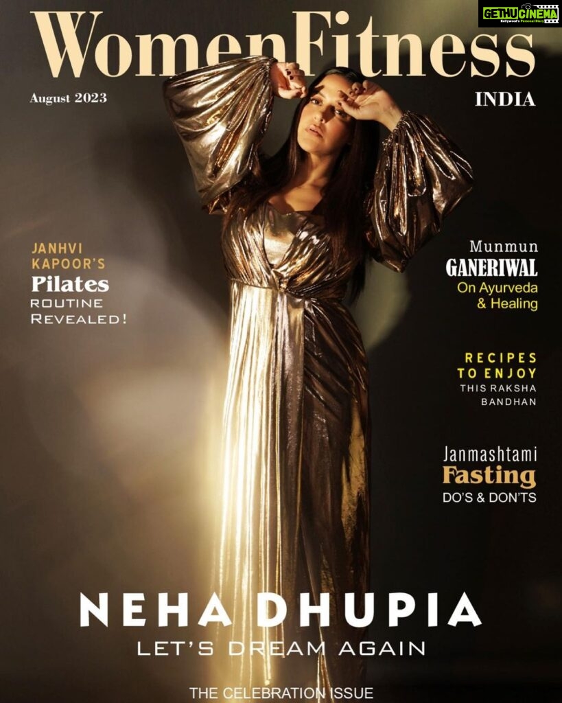 Neha Dhupia Instagram - Thank you for making me your cover girl for your anniversary issue ♥️ @womenfitnessorg Editor in Chief: @anayyarnamita Concept and Collaboration: @rheanayyar96 Social Media Marketing: @womenfitnesscelebrities Hair - Poonam Solanki Makeup - Mita Vaswani Costume - Aastha Sharma Photographer - Kapil Charaniya Outfit: @kalkifashion x @deme_love_ Styled by: @aasthasharma @reannmoradian @muskaanmatt Artist Management - @hardlyanonymous