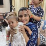 Neha Marda Instagram - Anaya's First Rakshabandhan ❤️ @avyay.deora . . . #nehamarda #babyanaya #rakshabandhan #rakhi #bhai