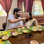 Nehalaxmi Iyer Instagram - 🧿 Caught in a love so sweet, we couldn’t keep it a secret any longer! A feast of emotions this Onam, our hearts are overflowing with Joy as we share something extra special with all of you. . . . . . . . . . . . . . . . . . . . . . . #bigannouncement #love #relationships #couplegoals #cutecouple #onam #onamvibes #sadya #whitesaree #kerala #nehalaxmi #ishqbaaz #explore #powercouple #instadaily #instagood #tamilian Mumbai, Maharashtra