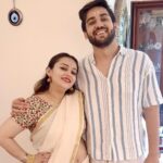 Nehalaxmi Iyer Instagram - 🧿 Caught in a love so sweet, we couldn’t keep it a secret any longer! A feast of emotions this Onam, our hearts are overflowing with Joy as we share something extra special with all of you. . . . . . . . . . . . . . . . . . . . . . . #bigannouncement #love #relationships #couplegoals #cutecouple #onam #onamvibes #sadya #whitesaree #kerala #nehalaxmi #ishqbaaz #explore #powercouple #instadaily #instagood #tamilian Mumbai, Maharashtra