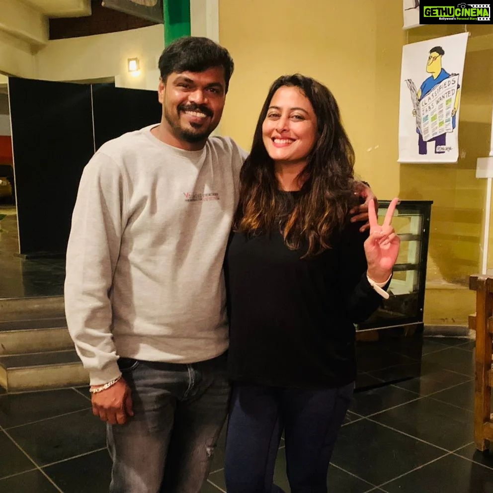 Nidhi Subbaiah Instagram - Had a good time with @nidhisubbaiah #manjupavagada #nidhisubbaiah Bangalore, India