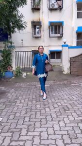 Nikita Thukral Instagram - New cord set get my look only at @jasmyrraofficial #loveforcordsets #jasmyrracreations #bluecolours easy to wear for lunches or going out with friends.