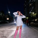 Nitibha Kaul Instagram - The pink boots had to have a moment Shirt @qua.clothing Boots @hm Bag @dior Earrings @maisonvalentino #OOTN #PinkBoots #WhatIWore #NKStyles