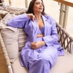 Pooja Banerjee Instagram - 💜💜💜💜💜💜💜💜💜💜💜💜 #CurrentMood #SelfLove #FashionPhotography #LoveYourSelf #SelfLoveisTrueLove #MammaofSana #Lilac #lilacoutfit #Mumbai #photoshoot #poser #ootd 💜 Make-Up & Hair by @wasimmakeupartist 💜 styled by @stylebykkumar 💜 Outfit by : @adityamz_by_adi 💜 Jewelry by: @miranabymegha 💜 Jewelry PR: @affiliates_pr 💜 shot by @tanmaymainkarstudio #PoojaBanerjii #LilacYou