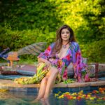Pooja Batra Instagram - Don’t Judge the Moment. 📸 Gabor Ekecs - www.ekecs.com styled by @gabylogrr 👗 @farmrio Produced by @billybutchkavitz #brianbutchkavitz Jewelry @thegempalace Los Angeles, California