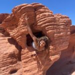 Pooja Batra Instagram - In the geologic wonderland known as Valley of Fire 🔥with Petroglyphs that date back AD 500-1100 & rich Cryptobiotic Soil. #Nevada #LasVegas 📸 @tamannashah