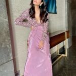 Pooja Chopra Instagram - About last night… In @kalkifashion styled by @stylebyesh. For Miss India Awards night, make up & Hair by @armanj143 ✨💫
