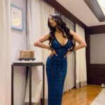 Poonam Pandey Instagram - Night vibe…✨ . . #poonampandey #pplovers #ppfans #night #gorgeous #fun #blue #dress