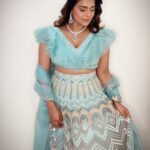 Poonam Preet Bhatia Instagram - Got that desi feeling! 💙 Outfit @studioiris_india Jewellery @sonisapphire Styled by @shrushti_216 MUA- @ravi_mathur9576 Hair stylist - @ravi_mathur9576 #indianwedding #flauntingindianess #delhiwinters #ethnicwear #aboutlastnight #shineon ✨✨