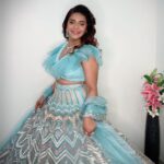 Poonam Preet Bhatia Instagram - Got that desi feeling! 💙 Outfit @studioiris_india Jewellery @sonisapphire Styled by @shrushti_216 MUA- @ravi_mathur9576 Hair stylist - @ravi_mathur9576 #indianwedding #flauntingindianess #delhiwinters #ethnicwear #aboutlastnight #shineon ✨✨