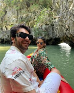 Poonam Preet Bhatia Instagram - And we will travel together and just be in love forever ♾♥️🦋

@sanjaygagnaniofficial 😘

#anniversaryvacation #thailand #phuket #phiphiisland #jamesbondisland #poonjay #forever