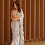 Radhika Madan Instagram - Is it just me or in every girl's head "Desi girl" starts playing whenever they wear a saree?🤔 Also Happy birthday @priyankachopra ♥️