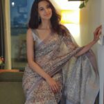 Radhika Narayan Instagram - Wanna throw a caption at her? #captionthis #pranamemoirs Blouse: @studiorainn_in