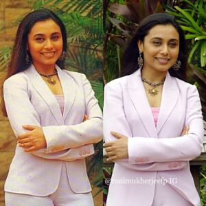 Rani Mukerji Instagram - Poser since the olden day’s 🤩! We stan a queen who can rock a blazer and look effortlessly gorgeous, damn queen slay 💘😍