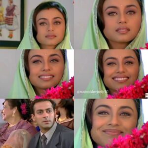 Rani Mukerji Instagram - The pain in her eyes omg it’s so sad 😭! Rani is literally so talented, can anyone guess the song and movie?? I just remembered how nuch Rani’s character suffered in this film...BUT LIKE DAMN HER EYES AND HER BEAUTIFUL FACE 🥴😍❤️ (But also I hard corr relate cause internally this is how was and am during my first week back to school this week and liking this person who is too dumb to notice or even hold a convo w me!)