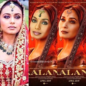 Rani Mukerji Instagram - If Rani were Bahaar Begum from Kalank 😪! This is not bashing Madhuri, absolutely loved her BUTTTTTTT I really wishes Rani was in this movie because originialy she was supposed to 😪❤️! Anyways sorry for the crappy edit, I really just LOVED kalank and I wanted to make a fun edit cause I miss being on here. I cannot log in still. It is so sad. Agh, I LOVE KALANK THO HOLY DAMN