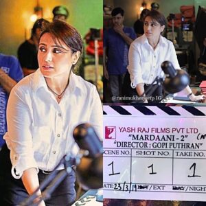 Rani Mukerji Instagram - MARDAANI 2 SHOOTING HAS BEGAN! Omg look at Rani, she looks so good as Shivani 🥰! SHIVANI SHIVAJI ROY IS BACK!! 🤩🤩