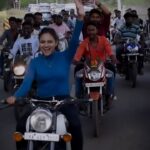Ranjani Raghavan Instagram - ಟಕ್ಕರ್.. ನಾಳೆ! ನಿಮ್ಮ ಹತ್ತಿರದ ಚಿತ್ರಮಂದಿರಗಳಲ್ಲಿ🤩 #releasedate #may6th #promotionalbikeride (Helmet is taken off only for the video)