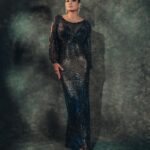 Raveena Tandon Instagram - In the darkness of the night… 🖤 Outfit : @estera_trends Earrings : @thehouseofmbj Rings : @jet_gems Footwear : @monrowshoes @id8mediasolutions Styled by @poojagulabani Glam by @sshurakhan Clicked by @deepak_das_photography Managed by @reemapandit Mumbai, Maharashtra