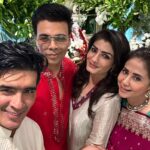 Raveena Tandon Instagram - It’s the time for the festive season to commence with the arrival of Bappa! With friends and family! Our in-house Bappa gets pampered year through, but even more these days .. ♥️🌸🕉️🌸♥️ Bandra West