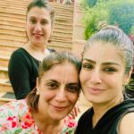 Raveena Tandon Instagram – The week that was…. 
1) car trip / farm life ♥️
2) reluctant Co star Alaska 
3) the three Musketeers ♥️
4)at Govardhan (iskon) Darshan ! 
5) a rainy afternoon with the class of 23 . Mumbai, Maharashtra
