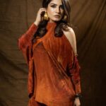 Raveena Tandon Instagram - Brown girl in the ring… 🥊🥊🤦🏽‍♀️ Outfit - @shristichetani.kolkata @ascend.rohank Earrings - @aquamarine_jewellery Rings - @inezeofficial @kushalsfashionjewellery @jizai.in @shopanatina @ascend.rohank Footwear - @monrowshoes @id8mediasolutions Styled by @poojagulabani Glam by @sshurakhan Clicked by @deepak_das_photography Managed by @reemapandit Mumbai, Maharashtra
