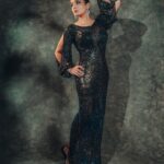 Raveena Tandon Instagram - In the darkness of the night… 🖤 Outfit : @estera_trends Earrings : @thehouseofmbj Rings : @jet_gems Footwear : @monrowshoes @id8mediasolutions Styled by @poojagulabani Glam by @sshurakhan Clicked by @deepak_das_photography Managed by @reemapandit Mumbai, Maharashtra