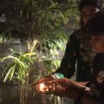 Raveena Tandon Instagram - Our family Ganpati celebrations down the years .. 🙏🏻🌸🕉️🌸🙏🏻 Lil @rashathadani and #ranbirvardhanthadani ♥️ Bandra West