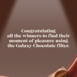 Reem Shaikh Instagram - Excited to announce the winners who found their moments of pleasure using the Galaxy Chocolate filter. A big round of applause to all of you! To all the others who participated, thank you so much for your participation. #Ad #GalaxyChocolate #ChoosePleasure